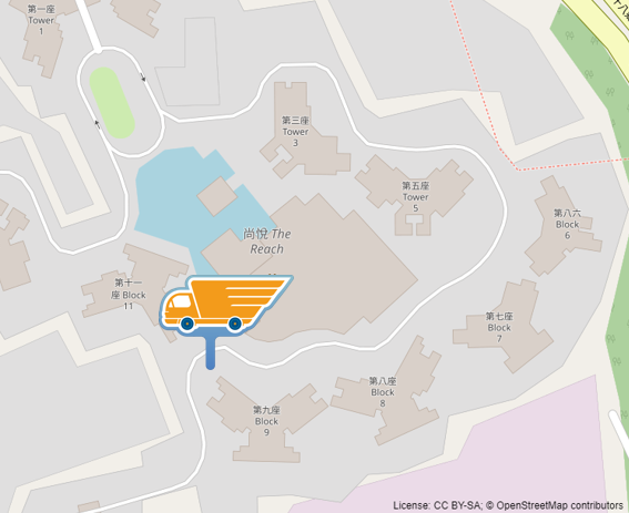 Map of THE REACH Service Point
